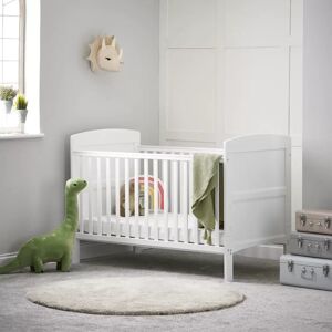 Obaby Grace Cot Bed with Mattress white 93.0 H x 144.0 W cm