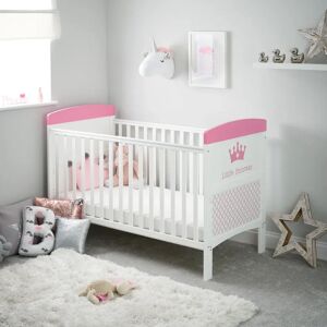 Obaby Little Princess Grace Inspire Cot Bed brown/white 93.0 H x 144.0 W cm