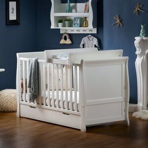 Obaby Stamford Classic Cot Bed white 90.7 H x 155.0 W cm
