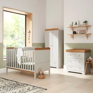 Tutti Bambini Rio Cot Bed 3-Piece Nursery Furniture Set gray