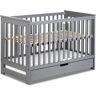 Harriet Bee Klaudia Cot gray 87.0 H x 67.0 W x 127.0 D cm