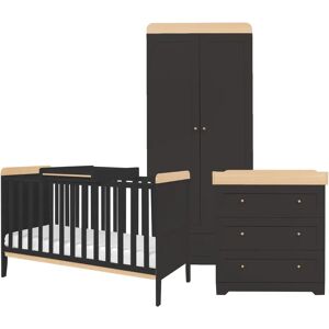 Tutti Bambini Rio 3-Piece Nursery Furniture Set black/brown 95.0 H x 87.1 W x 144.0 D cm