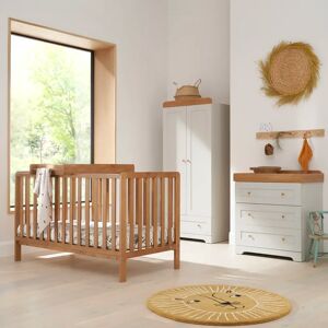 Tutti Bambini Malmo Cot Bed 3-Piece Nursery Furniture Set brown