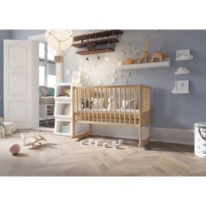 Harriet Bee Ely Baby Rocking Cradle brown 100.0 H x 60.0 W x 120.0 D cm