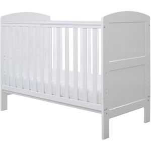 Ickle Bubba Coleby Mini Cot Bed and Fibre Mattress - White White Standard Ickle Bubba Coleby Mini Cot Bed and Fibre Mattress - White White Standard