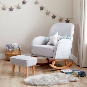 BabyMore Freya Nursing Chair with Stool Grey 95cm H X 67cm W X 88cm D BabyMore Freya Nursing Chair with Stool Grey 95cm H X 67cm W X 88cm D