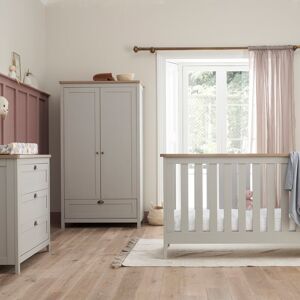 Tutti Bambini Verona 3-Piece Nursery Furniture Room Set Dove Gray/Oak 70 x 140 cm Tutti Bambini Verona 3-Piece Nursery Furniture Room Set Dove Gray/Oak 70 x 140 cm