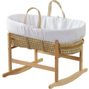 Kinder Valley Rocking Moses Basket Stand White/Beige 30cm H X 47cm W X 86cm L Kinder Valley Rocking Moses Basket Stand White/Beige 30cm H X 47cm W X 86cm L