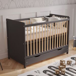 Harriet Bee Tilly-Mae Cot Bed with Mattress Anthracite/Pine Harriet Bee Tilly-Mae Cot Bed with Mattress Anthracite/Pine