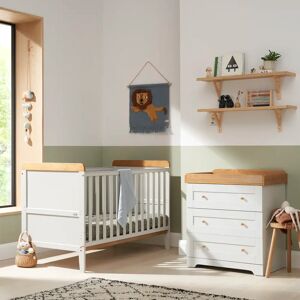 Tutti Bambini Rio 2-Piece Nursery Furniture Room Set Dove Grey/Oak 70 x 140 cm Tutti Bambini Rio 2-Piece Nursery Furniture Room Set Dove Grey/Oak 70 x 140 cm