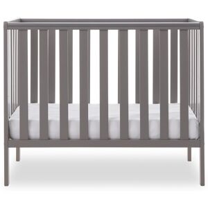 Obaby Bantam Space Saver Cot with Fibre Mattress Taupe Grey Mini Obaby Bantam Space Saver Cot with Fibre Mattress Taupe Grey Mini