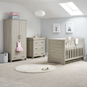 Obaby Nika Cot Bed 3-Piece Nursery Furniture Set Grey Wash 70 x 140 cm Obaby Nika Cot Bed 3-Piece Nursery Furniture Set Grey Wash 70 x 140 cm