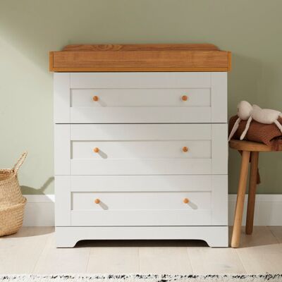 Tutti Bambini - Rio Chest Changer - Dove Grey - Oak Tutti Bambini - Rio Chest Changer - Dove Grey - Oak