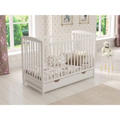 Harriet Bee Percie Cot Bed White Standard Harriet Bee Percie Cot Bed White Standard