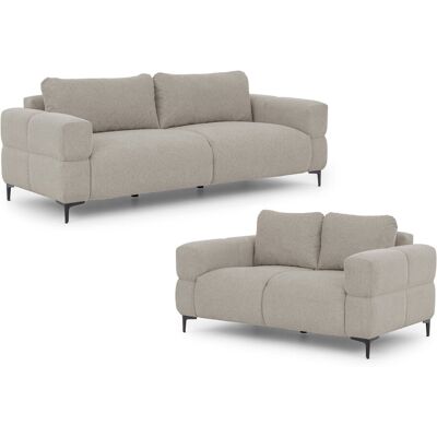 S-Style Furniture Cardea 2 Piece Standard Living Room Set Taupe 2 S-Style Furniture Cardea 2 Piece Standard Living Room Set Taupe 2