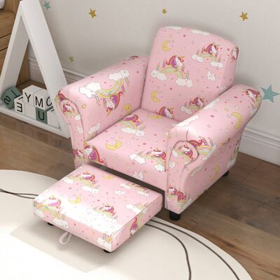 Harriet Bee Bricher Kids Armchair with Stool Cloud Design 2 Piece Ages 1.5-3 Pink Pink 46cm H X 57cm W X 42.5cm D Harriet Bee Bricher Kids Armchair with Stool Cloud Design 2 Piece Ages 1.5-3 Pink Pink 46cm H X 57cm W X 42.5cm D