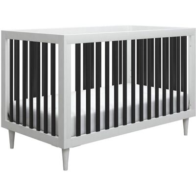 Harriet Bee Alison Cot Bed Black/White Standard Harriet Bee Alison Cot Bed Black/White Standard