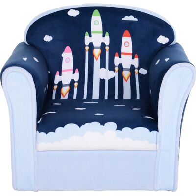 Isabelle & Max Karlstad Toddler Children's Armchair Kids Sofa Wood Frame Blue Blue 44cm H X 50cm W X 39cm D Isabelle & Max Karlstad Toddler Children's Armchair Kids Sofa Wood Frame Blue Blue 44cm H X 50cm W X 39cm D