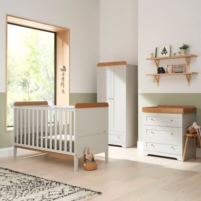 Tutti Bambini Rio 3-Piece Nursery Furniture Room Set Dove Grey/Oak Tutti Bambini Rio 3-Piece Nursery Furniture Room Set Dove Grey/Oak