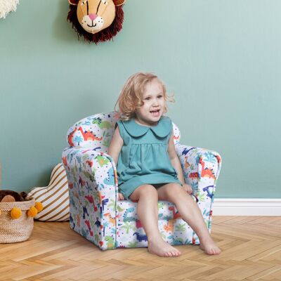 Zoomie Kids Arshen Toddler Children's Armchair Kids Sofa Wood Frame Multicolour Orange;White;Blue 44cm H X 39cm W X 39cm D Zoomie Kids Arshen Toddler Children's Armchair Kids Sofa Wood Frame Multicolour Orange;White;Blue 44cm H X 39cm W X 39cm D