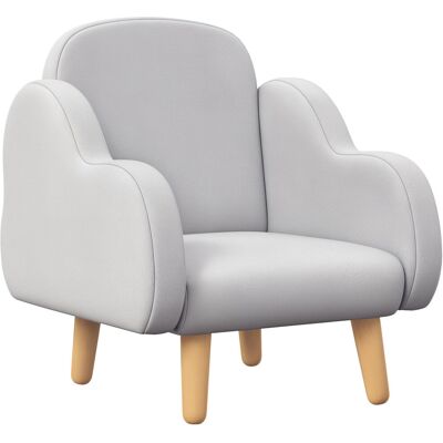 Isabelle & Max Hoss Kids Armchair with Arm Rest Velvet for Ages 1.5-3 Years Grey 55cm H X 51cm W X 46cm D Isabelle & Max Hoss Kids Armchair with Arm Rest Velvet for Ages 1.5-3 Years Grey 55cm H X 51cm W X 46cm D