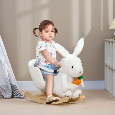 Harriet Bee Davros Kids Rocking Horse Safety Harness for Toddlers 18-36 Months White White 50cm H X 33cm W X 60cm L Harriet Bee Davros Kids Rocking Horse Safety Harness for Toddlers 18-36 Months White White 50cm H X 33cm W X 60cm L