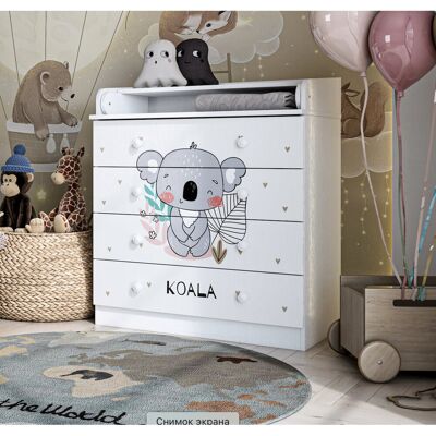 Harriet Bee Changing dresser Model 800, white, Coala White 92cm H X 80cm W X 77cm D Harriet Bee Changing dresser Model 800, white, Coala White 92cm H X 80cm W X 77cm D