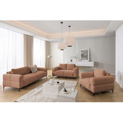S-Style Furniture Cardea 3 Piece Standard Living Room Set Red 3 S-Style Furniture Cardea 3 Piece Standard Living Room Set Red 3