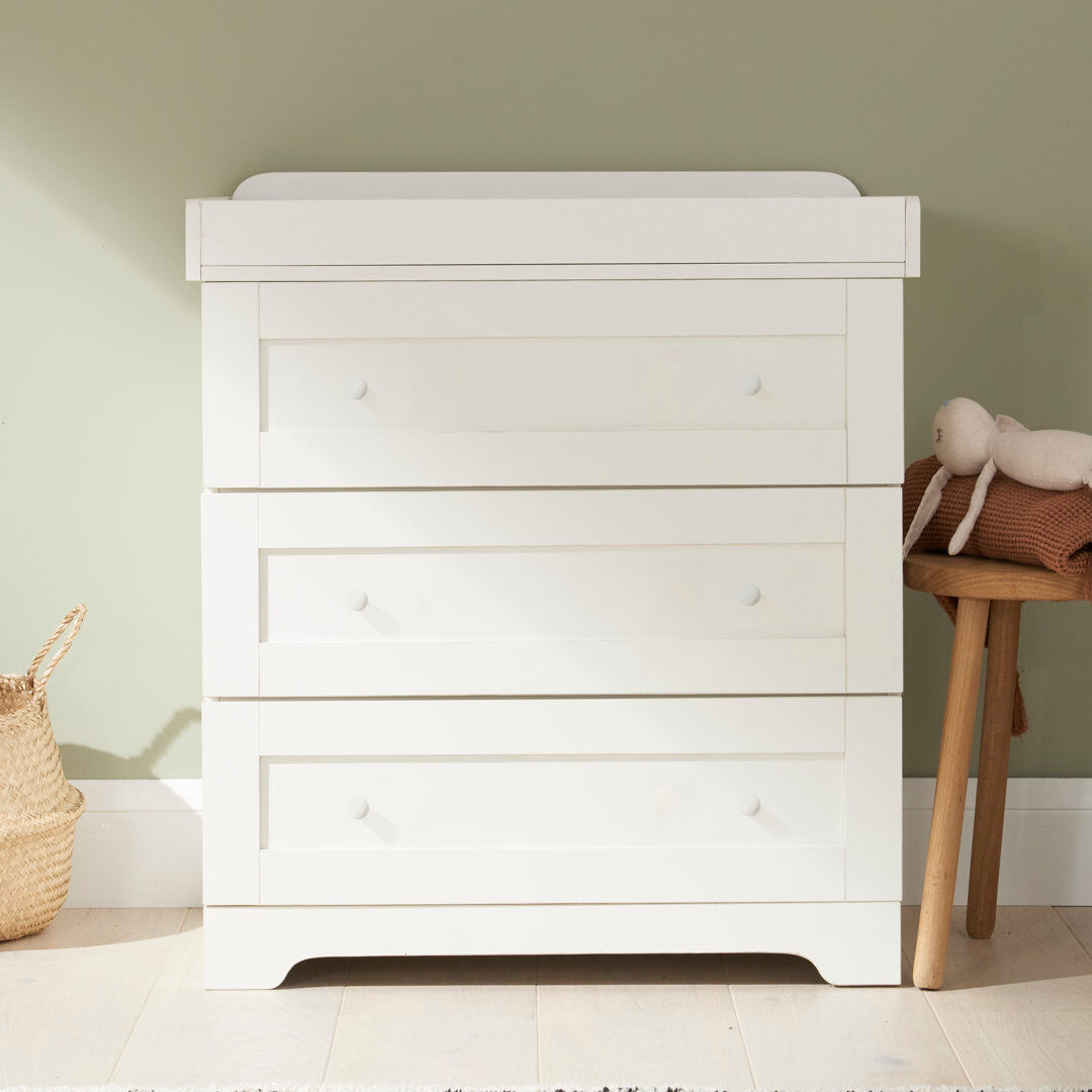 Tutti Bambini Rio Chest Changer White 88cm H X 78.6cm W X 50cm D