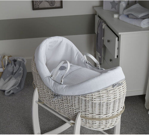 Clair De Lune Over the Moon Moses Basket Clair De Lune  - Size: 80cm H X 240cm W X 2cm D Clair De Lune Over the Moon Moses Basket Clair De Lune  - Size: 80cm H X 240cm W X 2cm D