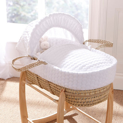 Clair De Lune Marshmallow Moses Basket Clair De Lune  - Size: 80 cm H x 200 cm W Clair De Lune Marshmallow Moses Basket Clair De Lune  - Size: 80 cm H x 200 cm W