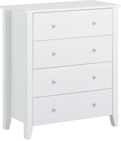 Hoppekids Christian 4 Drawer Chest Hoppekids Colour: White  - Size: 170cm H X 102cm W X 208cm D Hoppekids Christian 4 Drawer Chest Hoppekids Colour: White  - Size: 170cm H X 102cm W X 208cm D