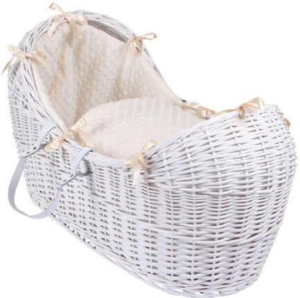 Clair De Lune Dimple Moses Basket with Bedding Clair De Lune  - Size: 60 x 60cm Clair De Lune Dimple Moses Basket with Bedding Clair De Lune  - Size: 60 x 60cm