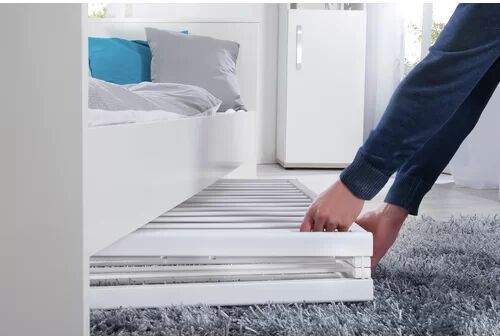 roba Cot roba Colour: White  - Size: 190cm H X 132cm W X 53cm D roba Cot roba Colour: White  - Size: 190cm H X 132cm W X 53cm D