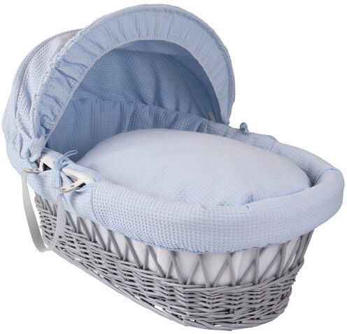 Clair De Lune Waffle Moses Basket with Bedding Clair De Lune  - Size: Clair De Lune Waffle Moses Basket with Bedding Clair De Lune  - Size: