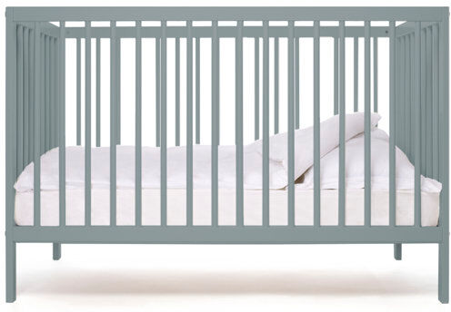 Mokee Mini Cot Bed Mokee Colour: Stone teal  - Size: Small Mokee Mini Cot Bed Mokee Colour: Stone teal  - Size: Small