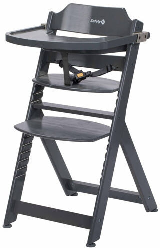 vidaXL Safety 1St High Chair Timba Warm Grey Wood 2762191000 vidaXL  - Size: 30 cm H x 30 cm W x 30 cm D vidaXL Safety 1St High Chair Timba Warm Grey Wood 2762191000 vidaXL  - Size: 30 cm H x 30 cm W x 30 cm D