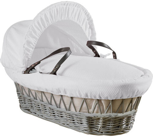 Clair De Lune Dream Moses Basket with Bedding Clair De Lune Colour: White 61 cm H x 61 cm W Clair De Lune Dream Moses Basket with Bedding Clair De Lune Colour: White 61 cm H x 61 cm W