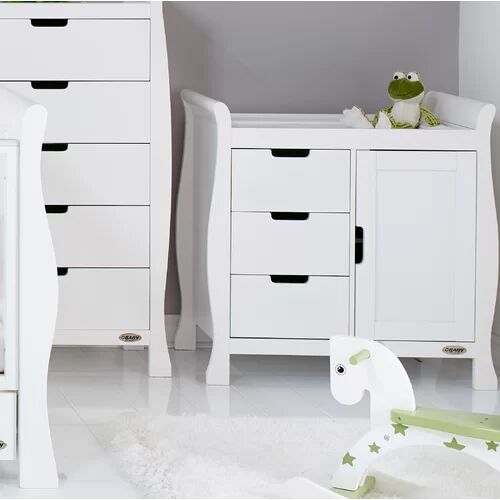 Obaby Stamford Closed Changing Table Obaby Colour: White  - Size: 93cm H X 78cm W X 144cm D Obaby Stamford Closed Changing Table Obaby Colour: White  - Size: 93cm H X 78cm W X 144cm D