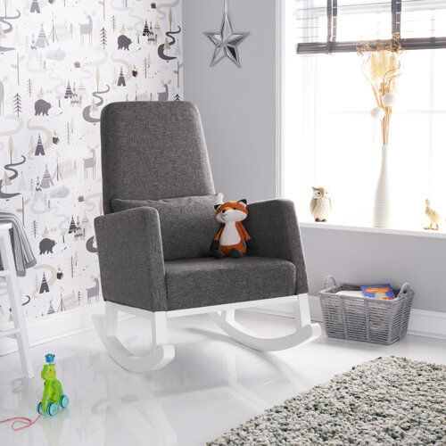 Obaby High Back Rocking Chair Obaby Colour: Grey  - Size: Obaby High Back Rocking Chair Obaby Colour: Grey  - Size: