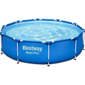 Bestway 2.5 ft x 10 ft Steel Frame Set Pool 76.0 H x 305.0 W x 305.0 D cm