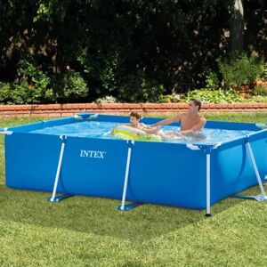 vidaXL Intex Swimming Pool Rectangular Frame 300 x 200 x 75 cm 75.0 H x 200.0 W x 300.0 D cm