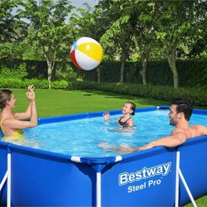 Bestway 2'7 x 13'1 x 6'11 W Steel Frame Set Pool 81.0 H x 211.0 W x 400.0 D cm