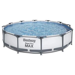 Bestway 2ft 6 x 10ft Steel Frame Set Pool 76.0 H x 366.0 W x 366.0 D cm