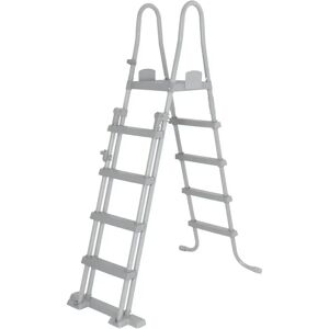 vidaXL 4 - Step Folding Step Ladder gray 195.0 H x 0.0 W x 0.0 D cm