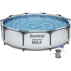 Bestway 2ft 6 x 10ft Steel Frame Set Pool 76.0 H x 305.0 W x 305.0 D cm