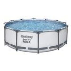 Bestway 2ft 6 x 10ft Steel Frame Set Pool 100.0 H x 366.0 W x 366.0 D cm