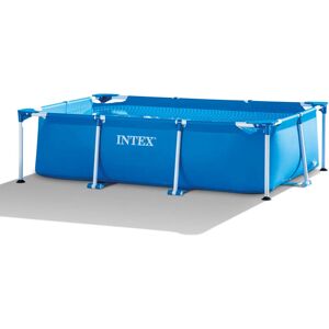 vidaXL Intex Swimming Pool Rectangular Frame 220 x 150 x 60 cm Blue 65cm H x 160cm W x 260cm L vidaXL Intex Swimming Pool Rectangular Frame 220 x 150 x 60 cm Blue 65cm H x 160cm W x 260cm L
