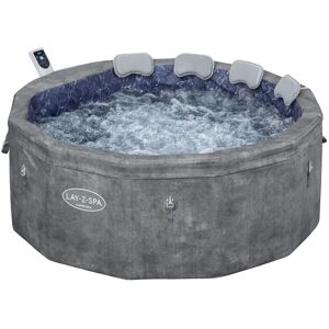 Lay-Z-Spa Carrara Airjet 6 Grey Stone Grey 65cm H X 170cm W X 170cm D Lay-Z-Spa Carrara Airjet 6 Grey Stone Grey 65cm H X 170cm W X 170cm D