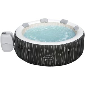 Lay-Z-Spa Hollywood AirJet Inflatable Hot Tub Black 66cm H X 196cm W X 196cm D Lay-Z-Spa Hollywood AirJet Inflatable Hot Tub Black 66cm H X 196cm W X 196cm D